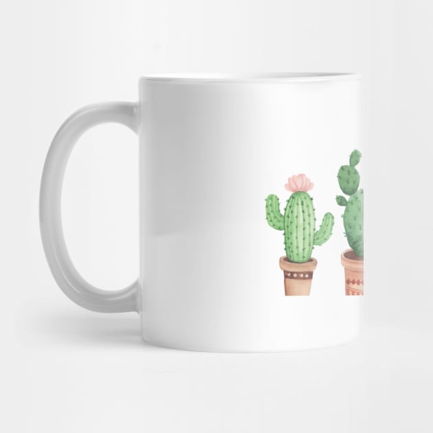 Cute Cactus Plant For Plant Lovers In Classic Pots by mangobanana